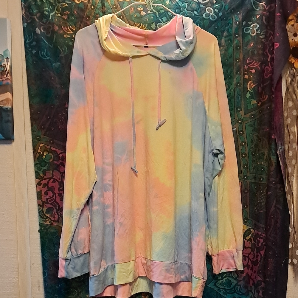 Colorful Tie-Dye Hoodie